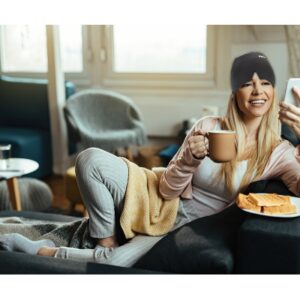 Bonnet anti-migraine, poche de gel froid